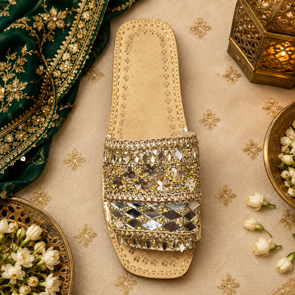 Leather Handmade Chappal (Multicolor) - Image 3