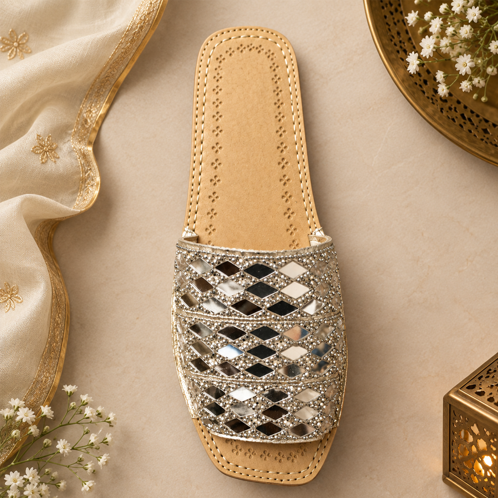 Leather Handmade Chappal (Multicolor) - Image 2