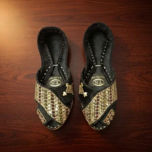 Leather Khussa (Black)